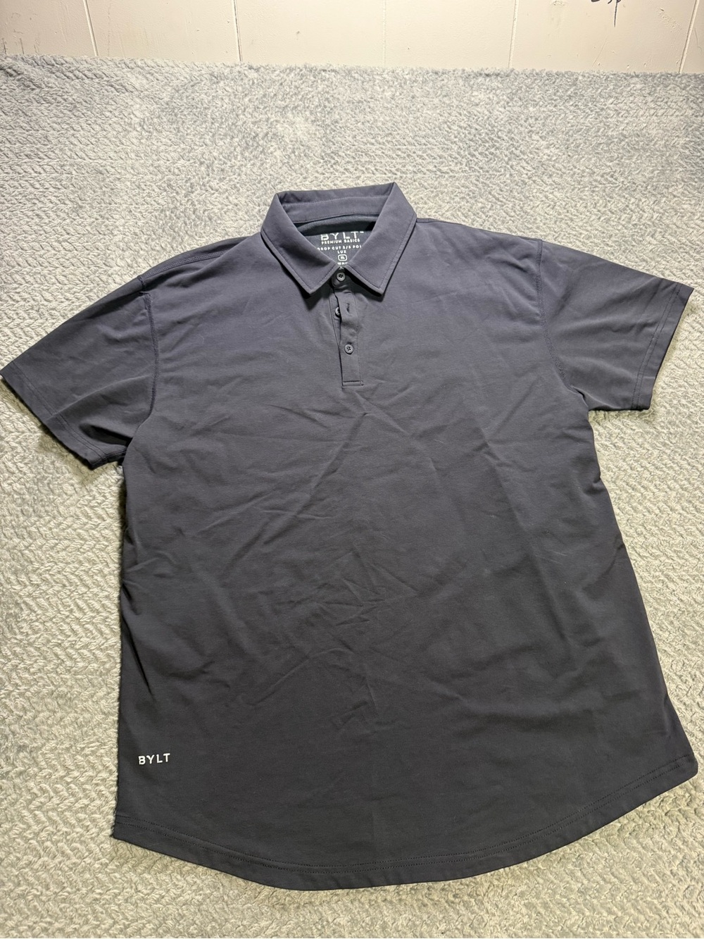 BYLT Basics Men's Black Polo Shirt